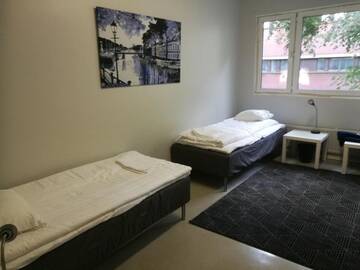 Фото номера Четырехместный номер с общей ванной комнатой Хостелы HVC Hostel Turku г. Турку 5